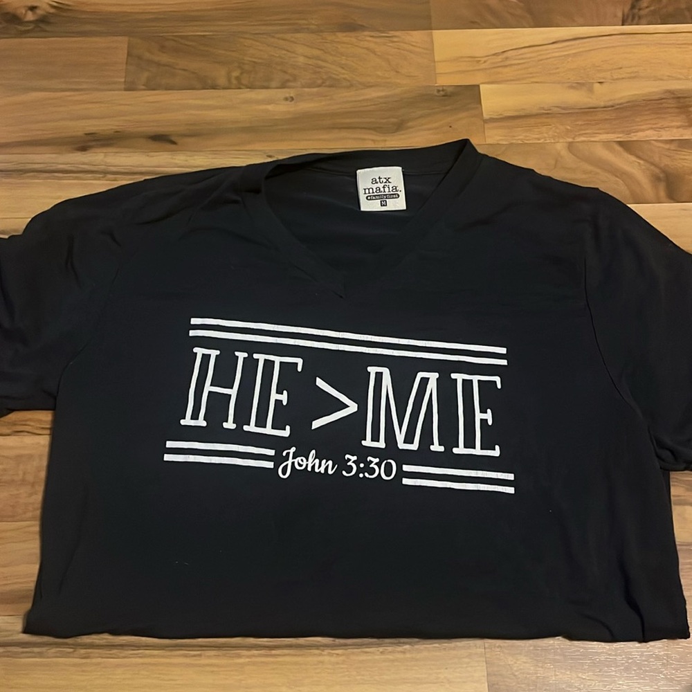 “He > Me” tee